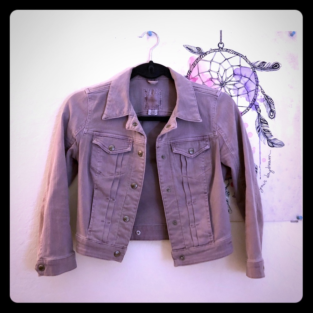 Guess Lilac Crop Jacket